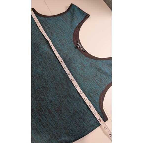 Misook Top Womens Large Brown and Teal Shell Tank Top - Picture 6 of 8